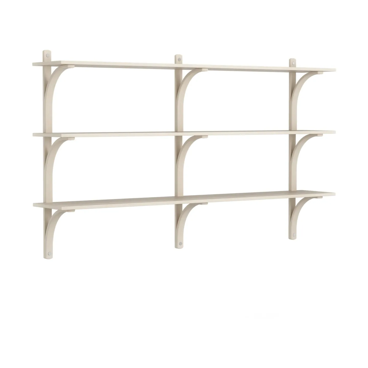 Swedese Levi hylla 3 hyllplan Vitpigmenterad ask-aluminium, 180 cm