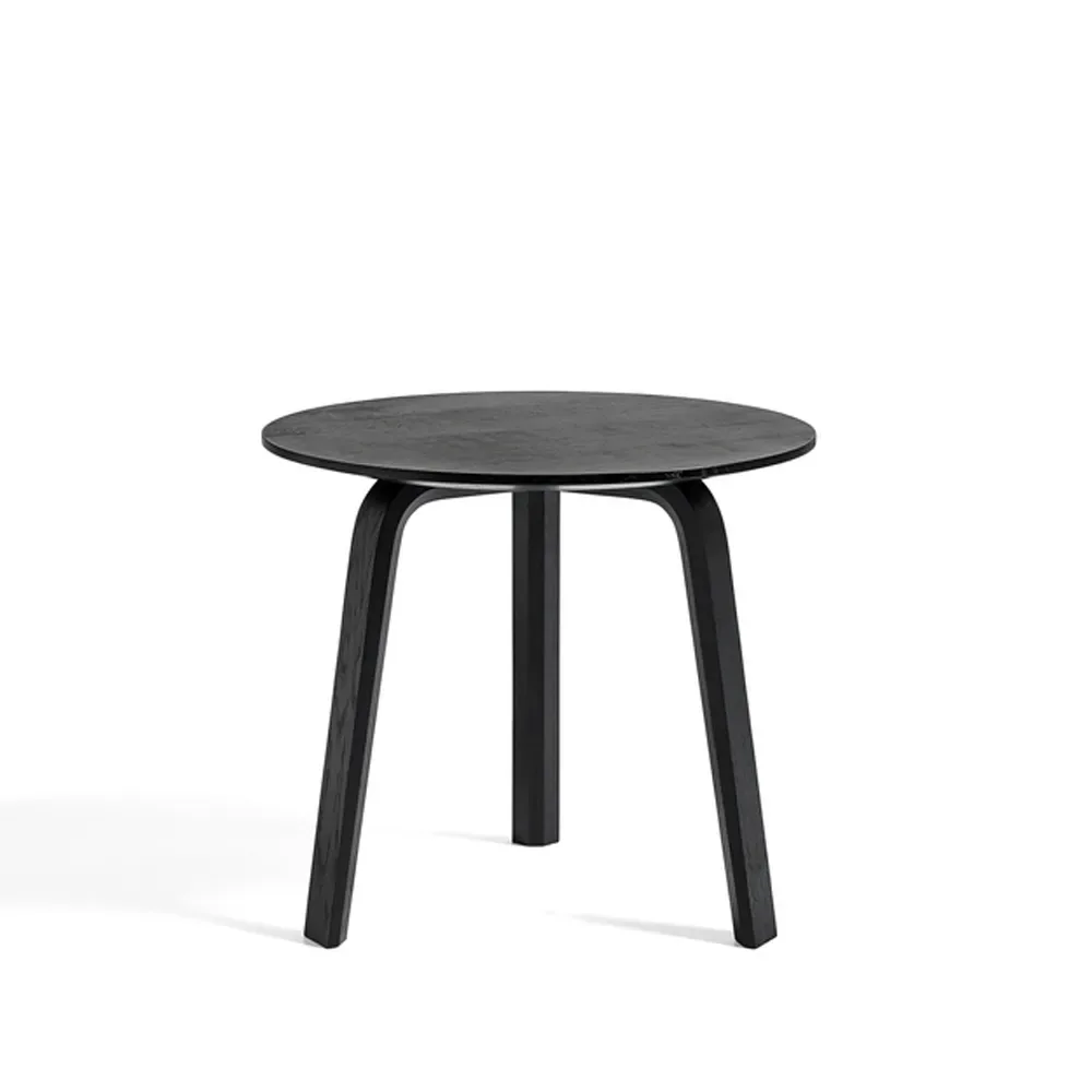 HAY Bella soffbord Black oak, Ø45x39 cm