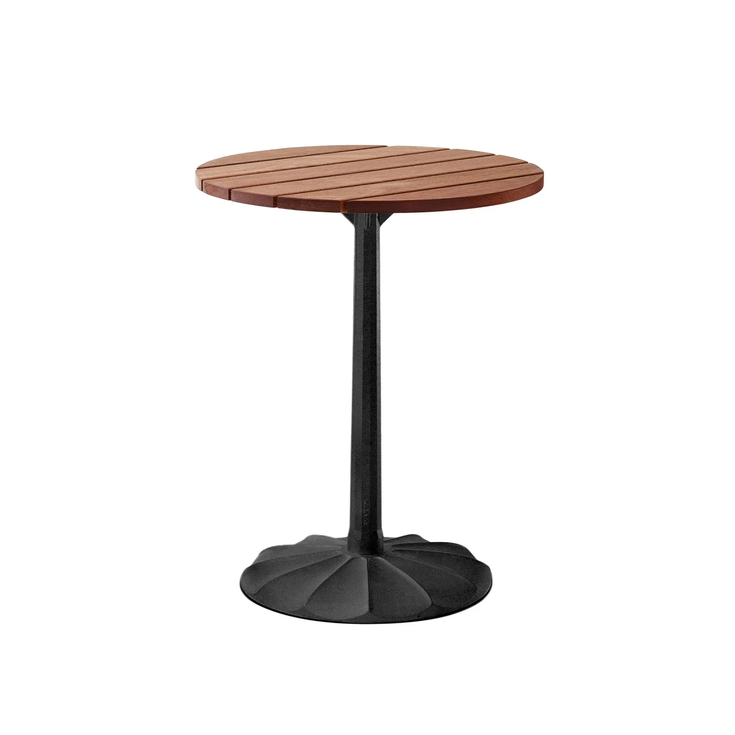 Byarums Bruk - Bord Uppsala Ø 60 Oljad Mahogny/Svartlackerad Aluminium - Småbord och sidobord utomhus - Björn Alge - Svart - Metall