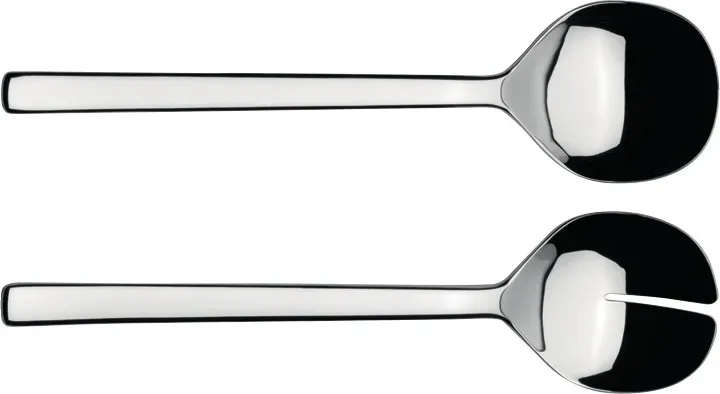 Alessi Ovales Salatset 2 Teile Edelstahl