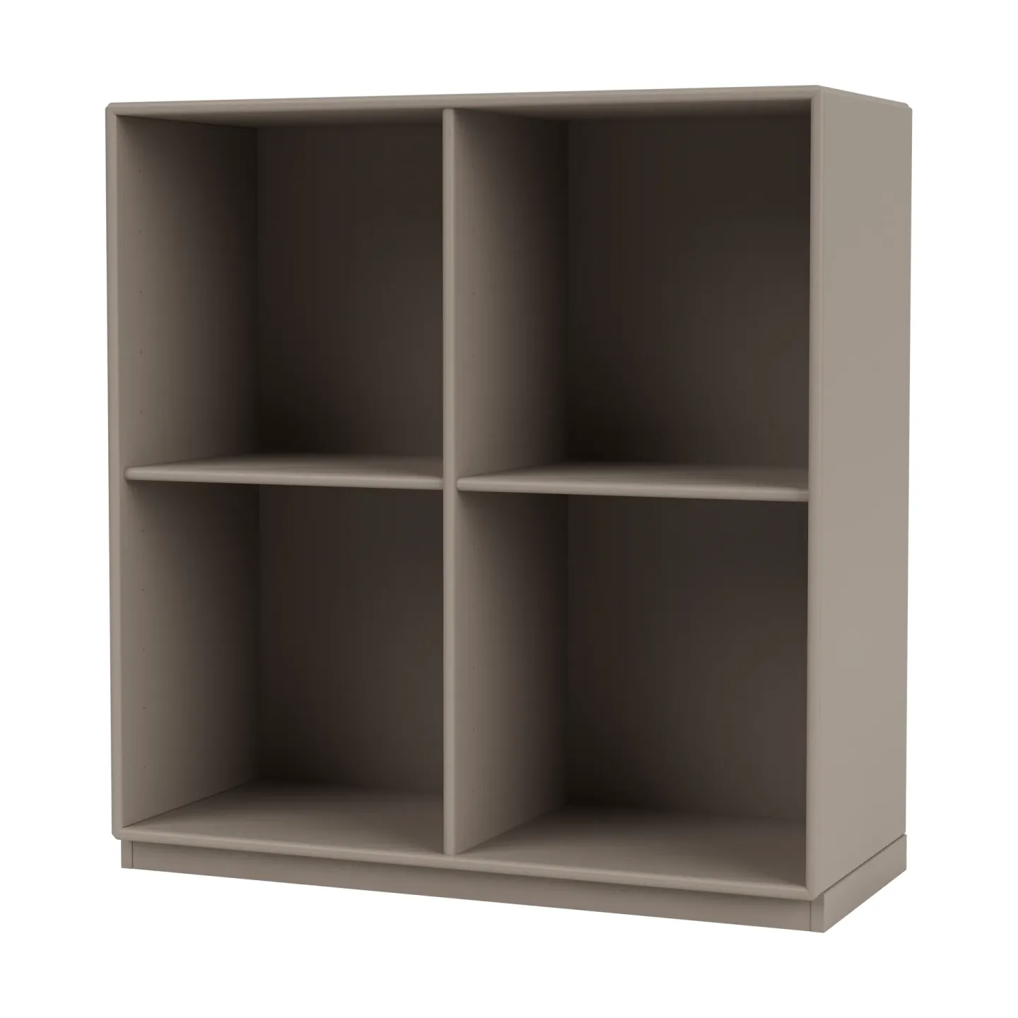 Montana SHOW Regal 69,6 x 69,6cm, Sockel 3cm 141-Truffle
