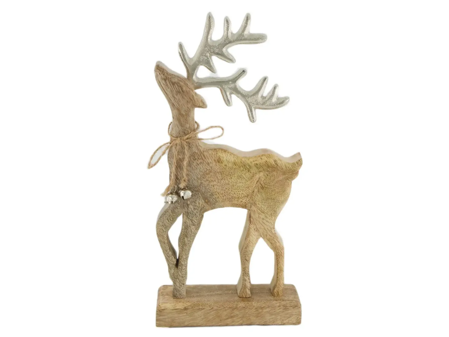 Decofinder Figur Rentier, Mangoholz H: 30 cm | Schubiger Möbel