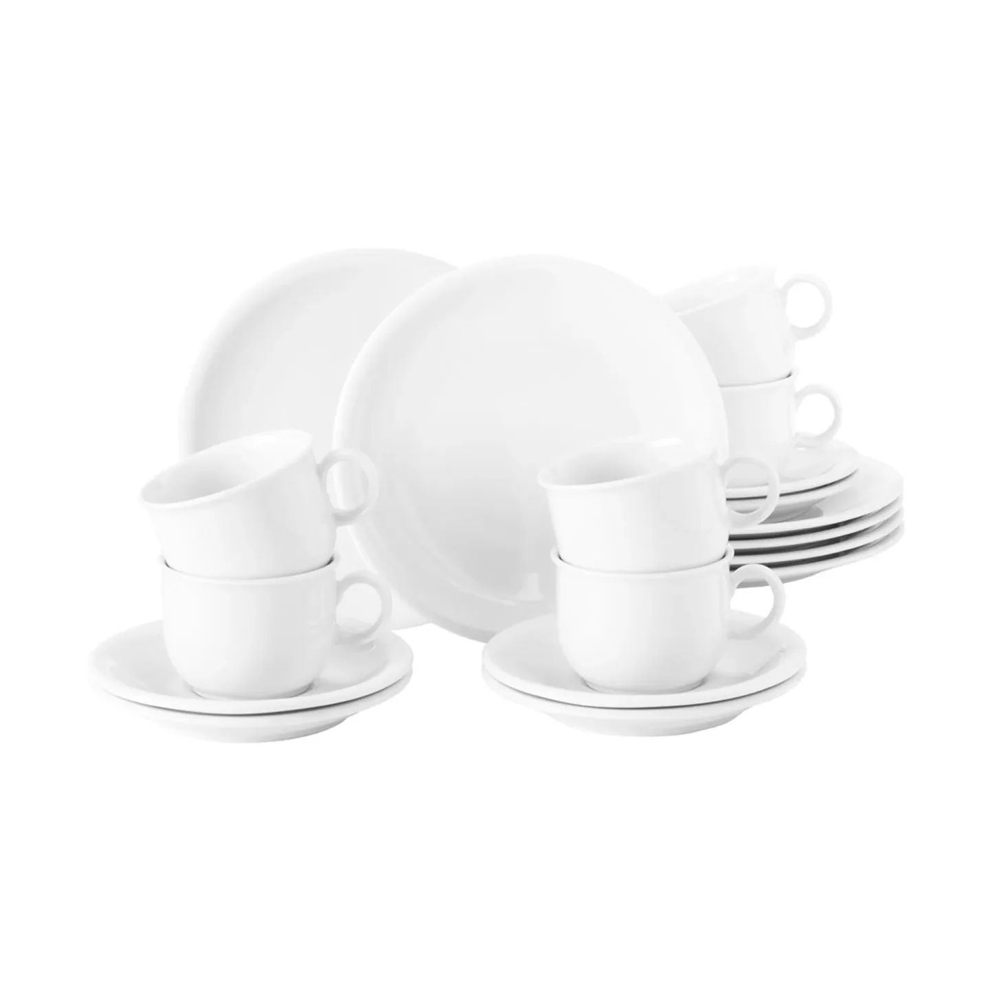 Seltmann Weiden Compact Kaffeeservice 18 Teile Weiß