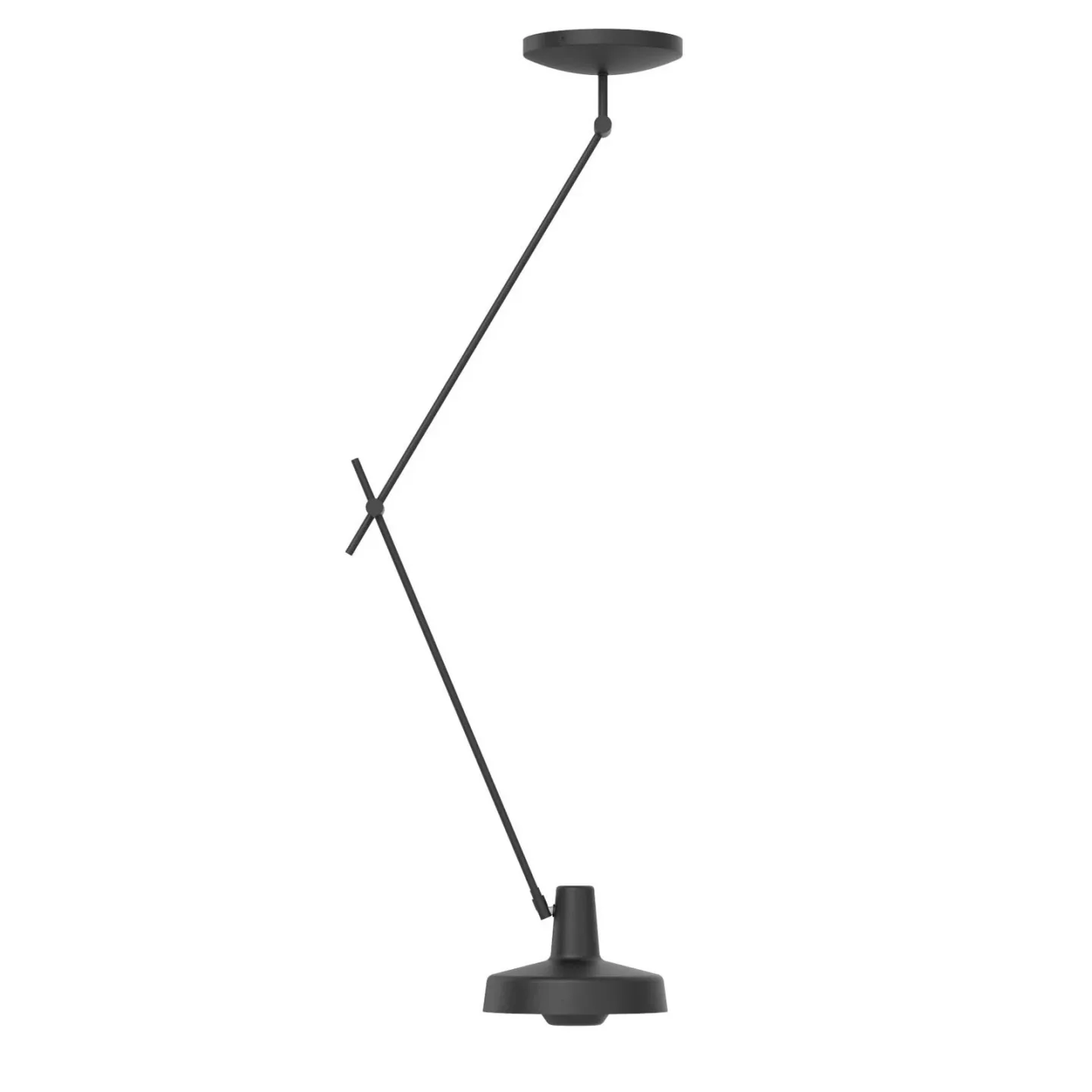 Arigato Deckenleuchte Long Schwarz - Grupa - Arbeitszimmer / Büro - Metall - Mit Abstand
