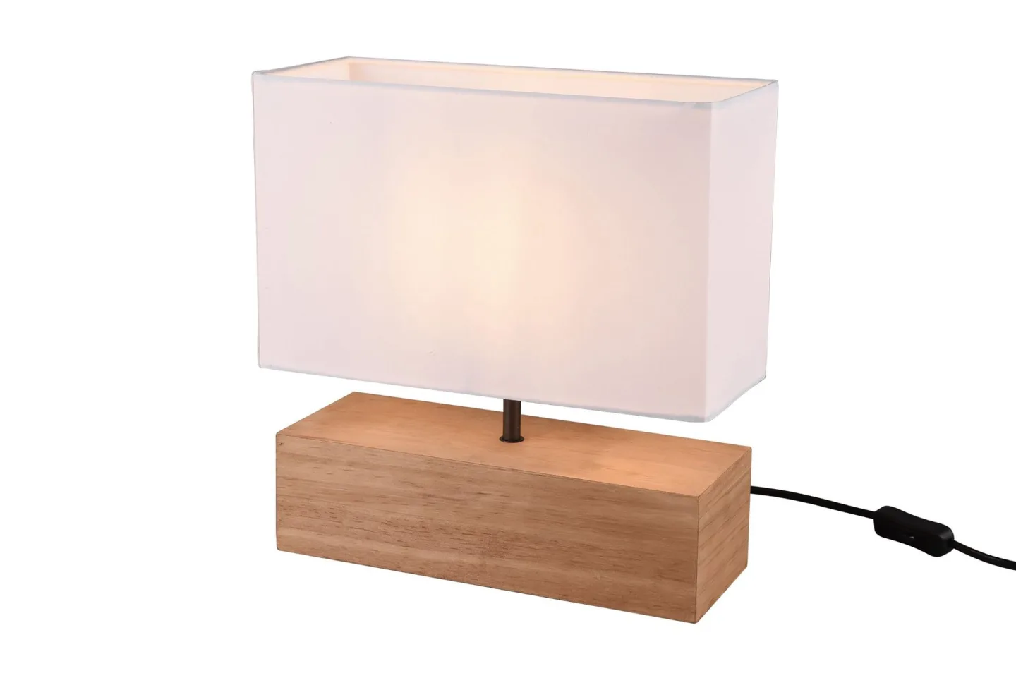 Woody Bordslampa 12X30cm E27 trä/ vit - Vit