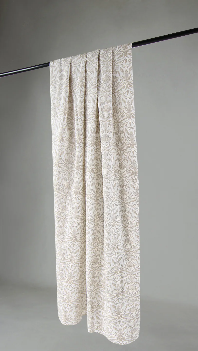 Gardiner - Bomullsgardin Viola (beige) (Størrelse: 140 x 300)