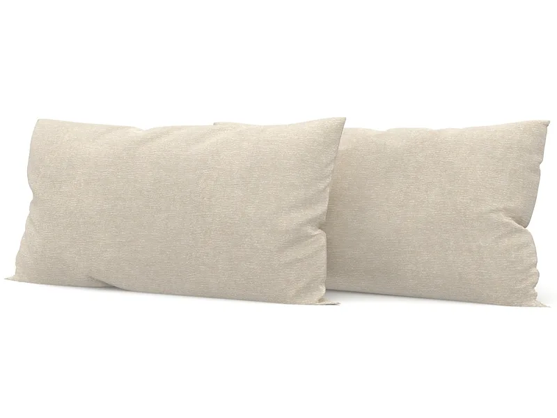 SWISS HOME STYLE Set 2 Kissen AGATA 50x70cm beige