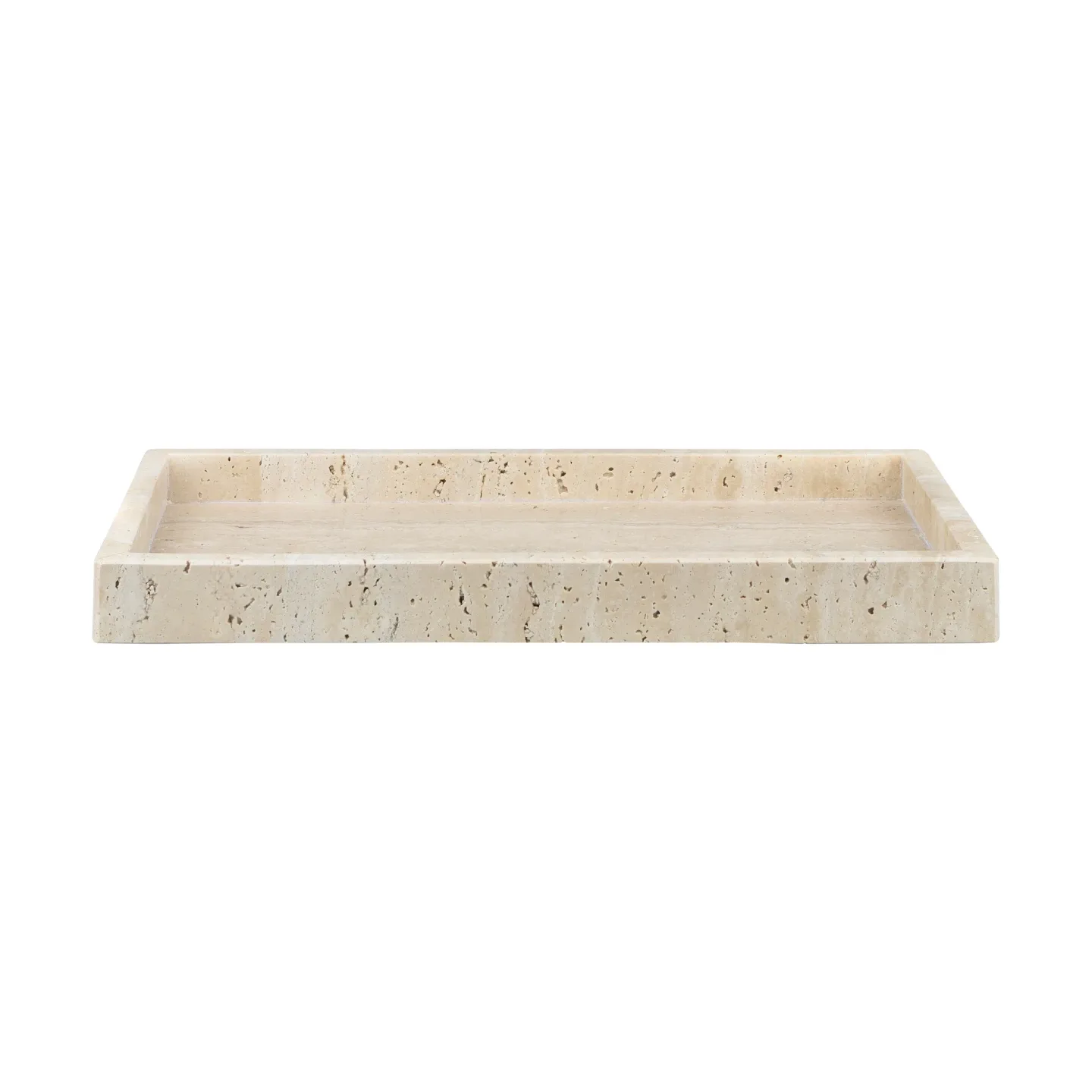 Mette Ditmer Travertine dekorationstablett 16x31 cm Linen