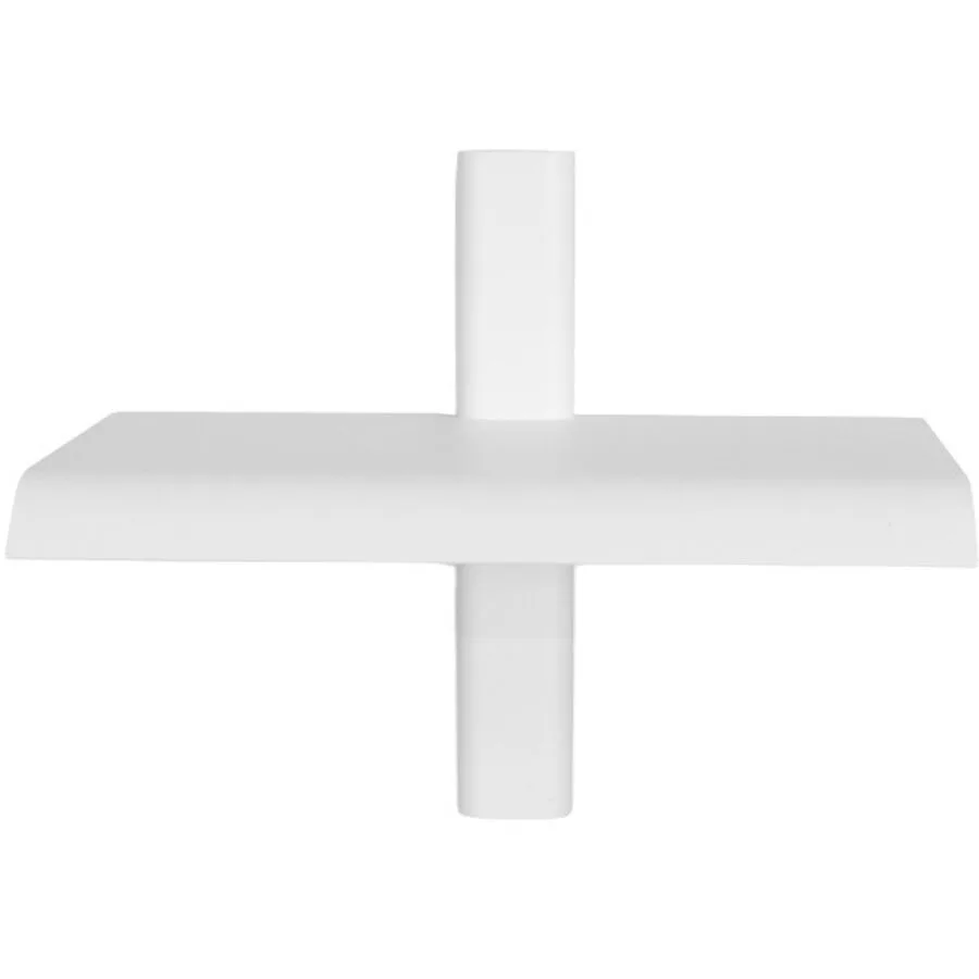 Spinder Design Wandregal Manta Weiss Stahl 28 cm 23 cm