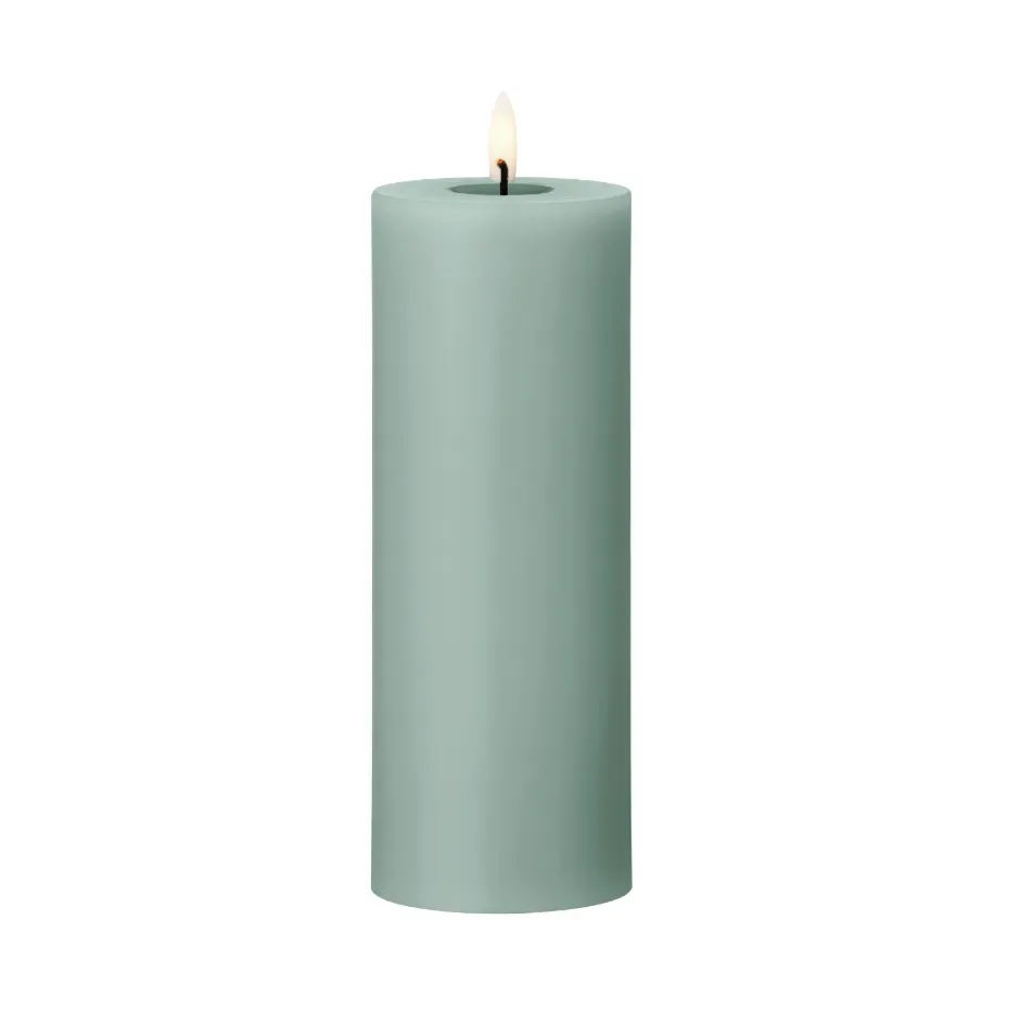 ester & erik ester & erik Blockkerze LED 67 Jade stone, 20cm