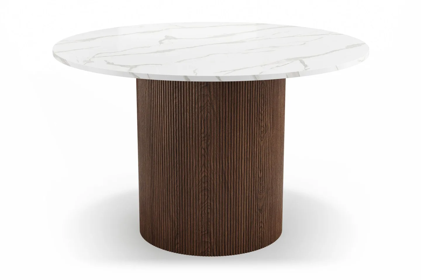 Uppveda Matbord 120 cm Rund - Brun