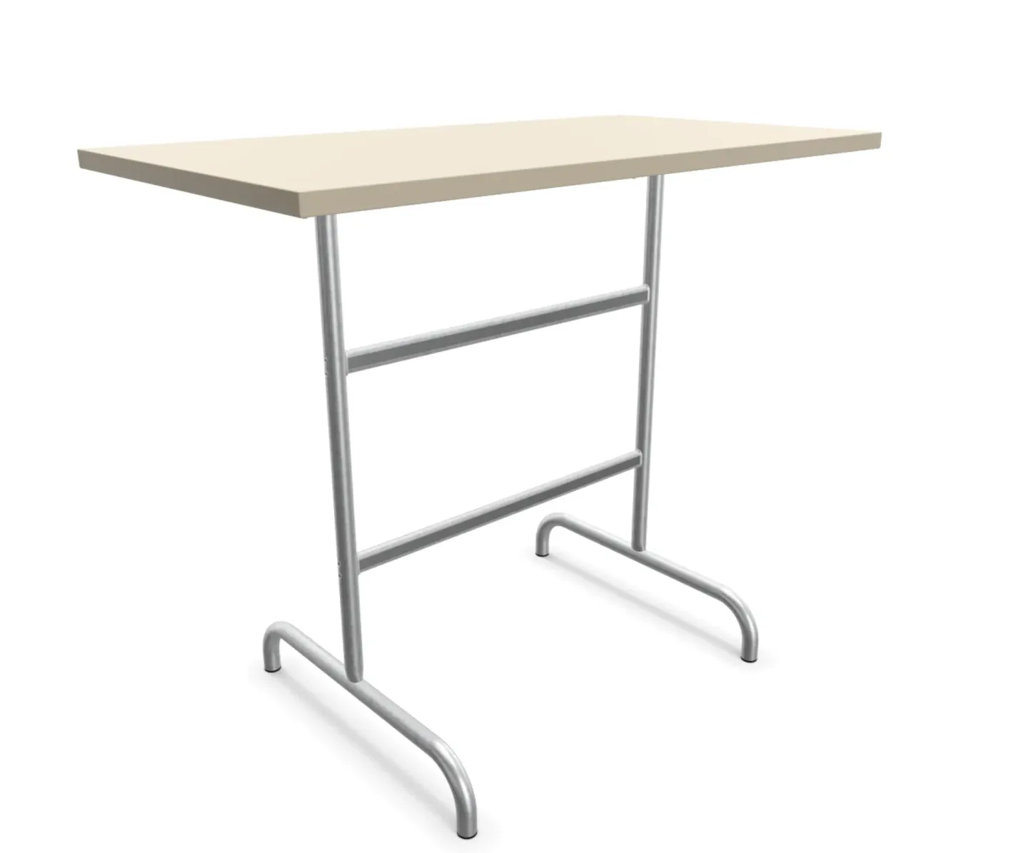 Schaffner Metall-Stehtisch Säntis Feuerverzinkt Beige | Schubiger Möbel