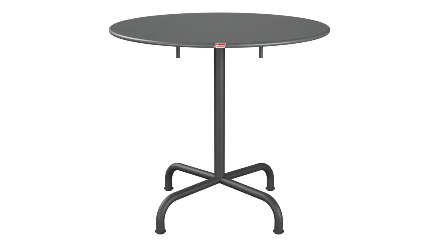 Schaffner Metall-Tisch Rigi Rund Grau | Schubiger Möbel