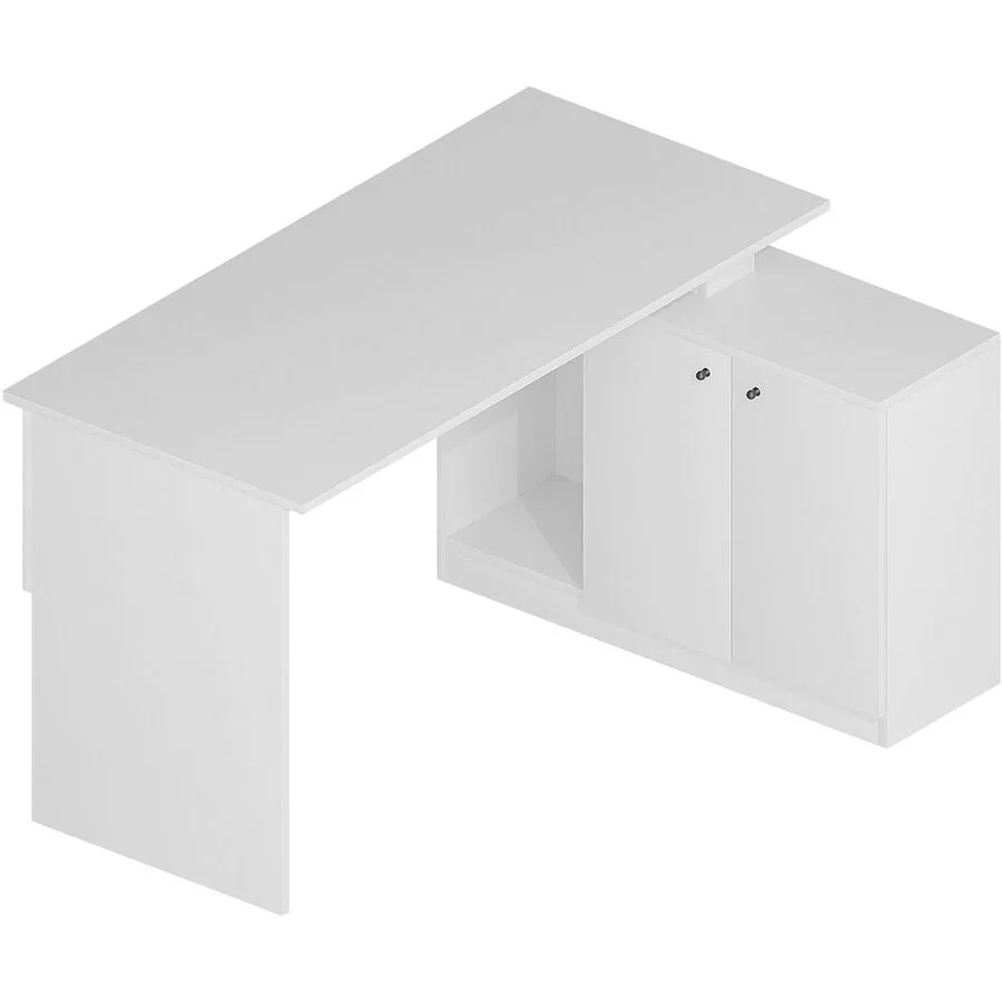Schreibtisch Yemek weiss Melamin B 130 T 60 cm