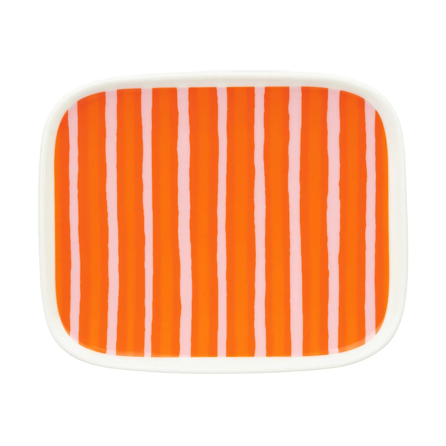 Marimekko Oiva Piccolo Teller 12x15 cm Orange-pink