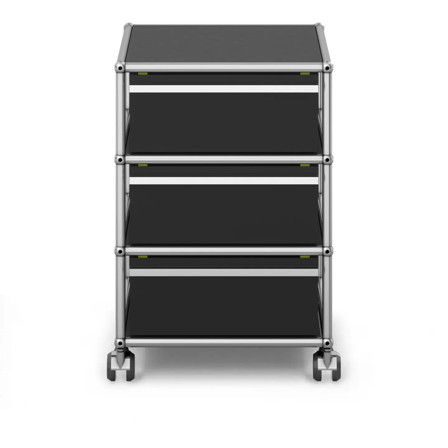USM - USM Haller Mobile Pedestal M26 Graphite Black - Hurtsar - Fritz Haller & Paul Schärer - Svart - Metall