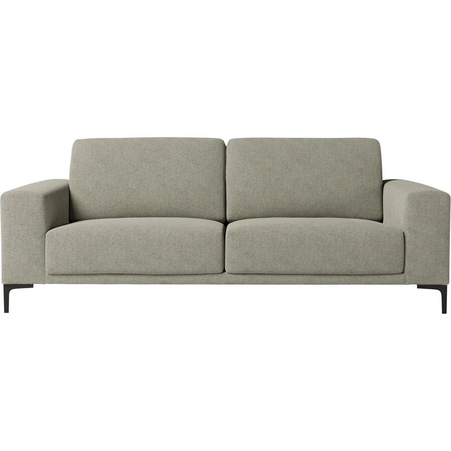 Sofa Bivio Rechts Polyester/Polypropylen graubeige B 224 T 88 cm