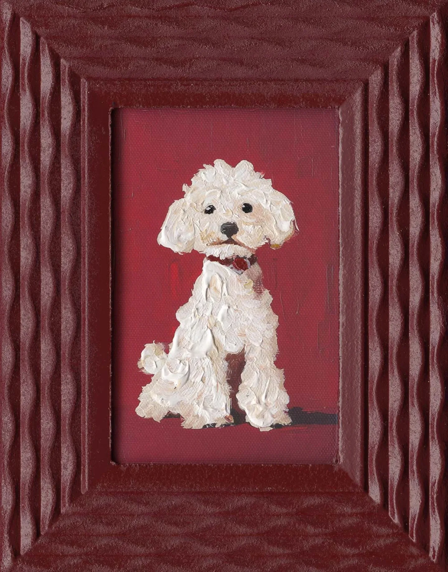 image LAND Gemälde White Dog | Schubiger Möbel