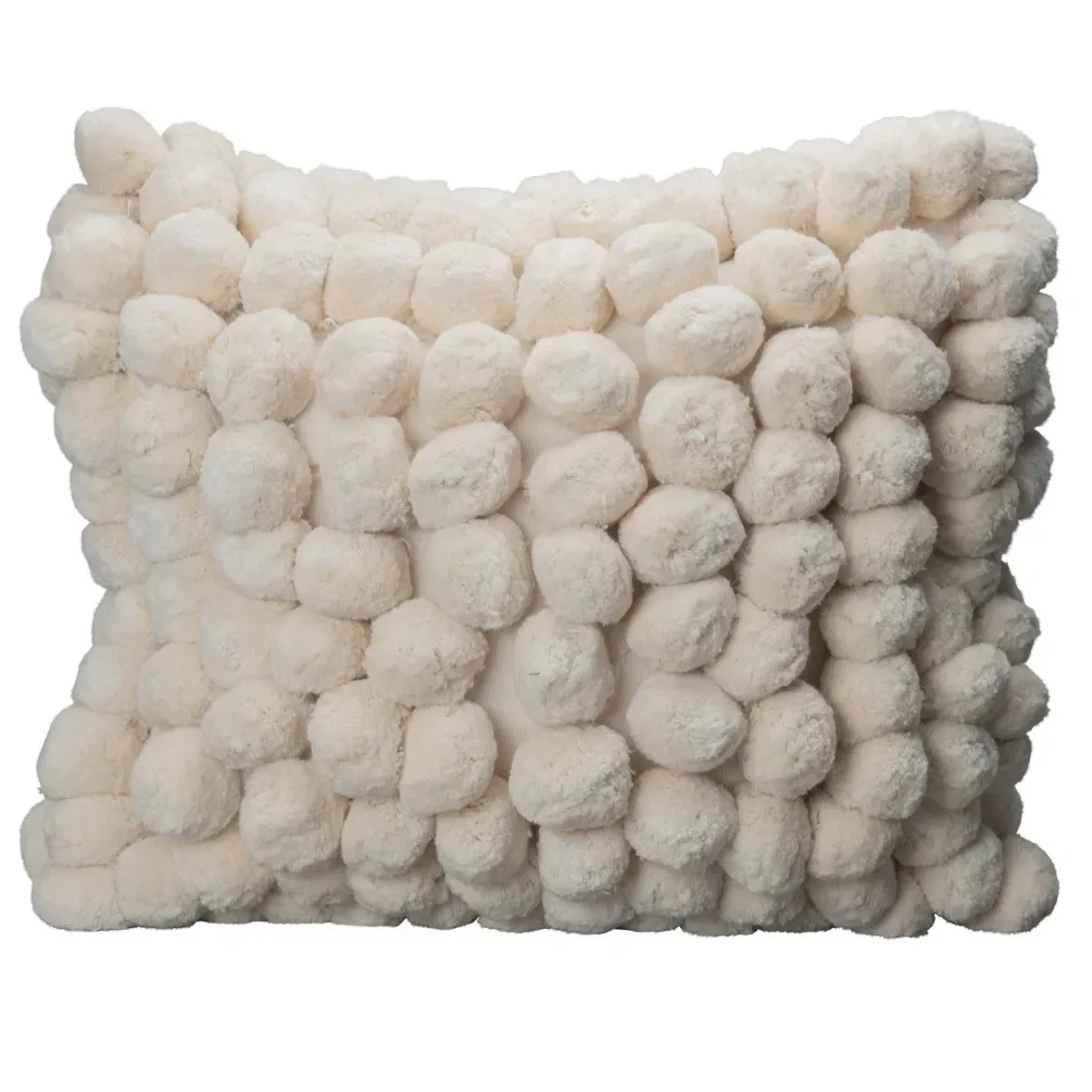 Byon Pom Pom Kissen 45 x 45cm Off white