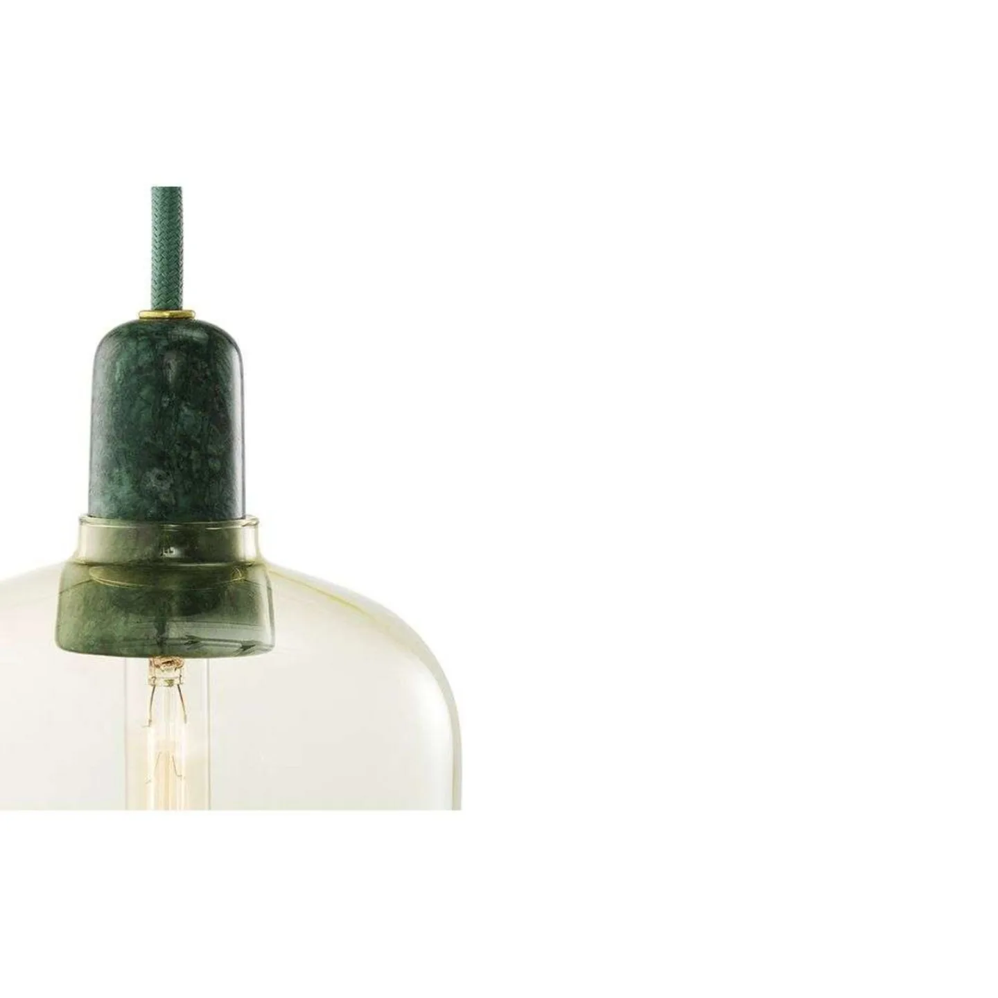 Amp Pendelleuchte Large Gold/Grün - Normann Copenhagen - Wohnzimmer - Glas