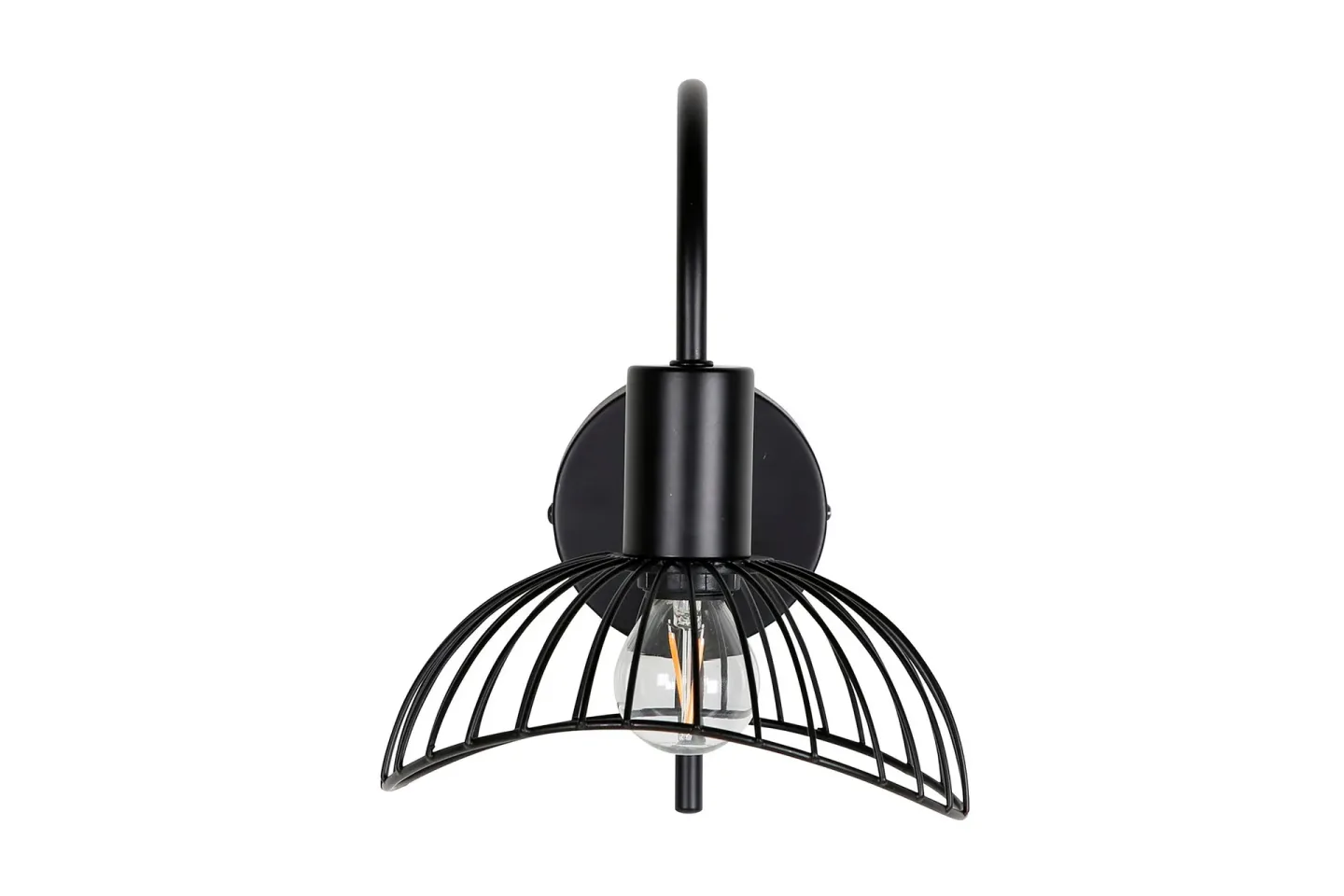 Elsa Vägglampa Dimbar LED Stor - Svart