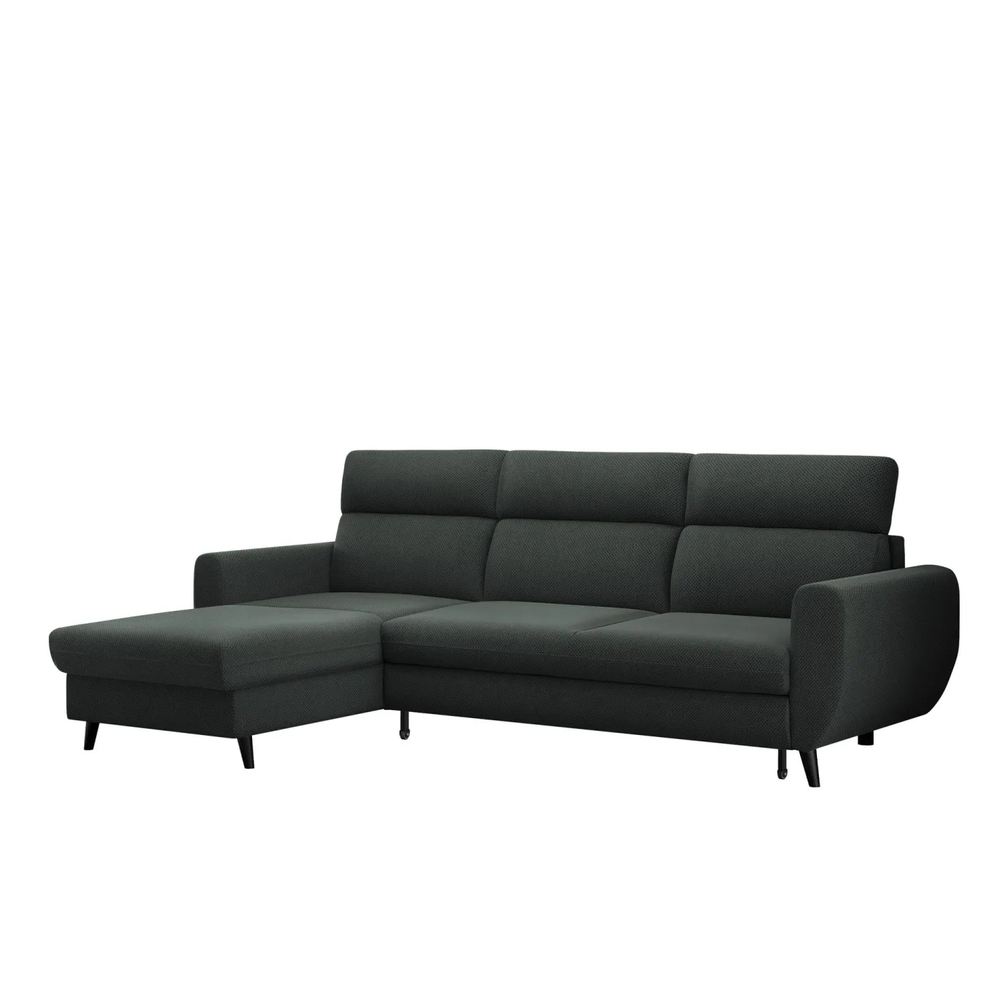 Vylon 3-sits Bäddsoffa med divan - grå