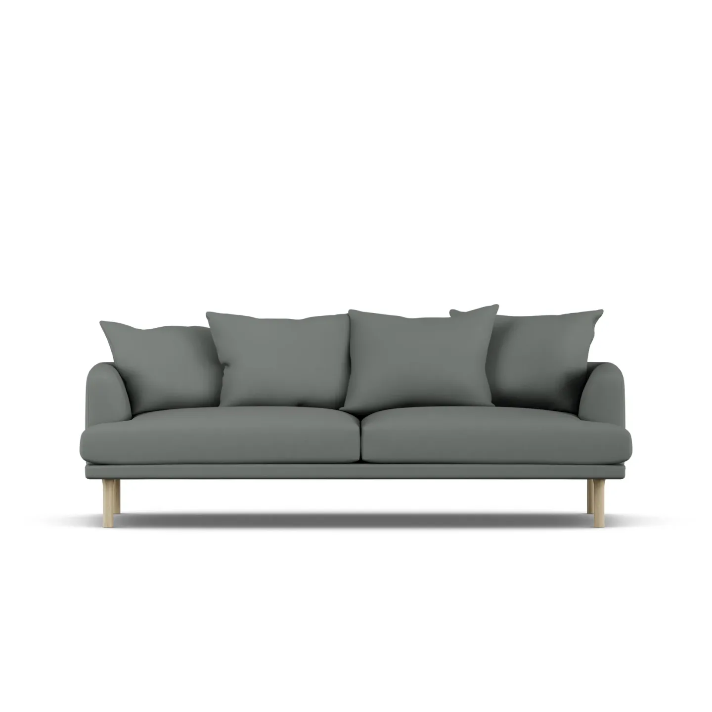 1898 Sjövik Sofa Caleido Grey 1240-Eiche weiß geölt, 3-sitzig