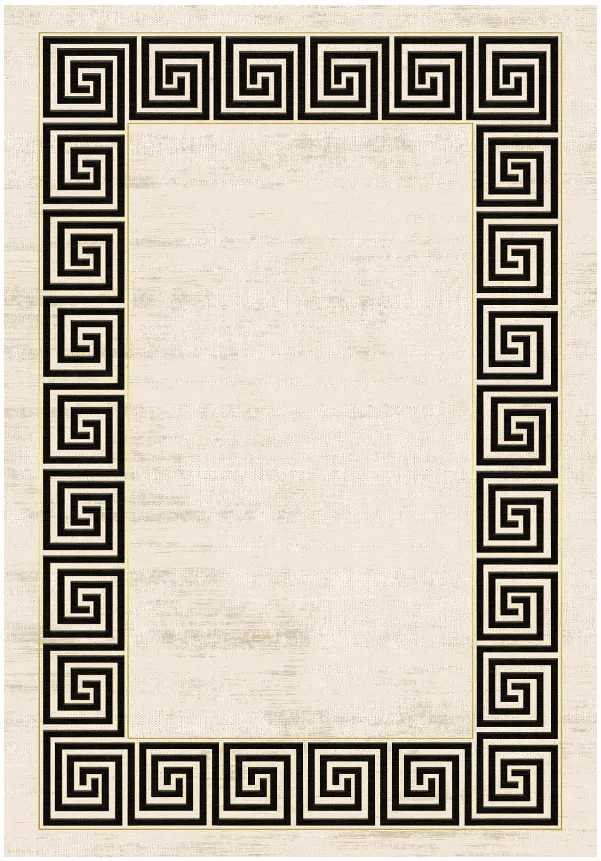 Wilton-teppe - Mytos (beige/svart) (Størrelse: 200 x 280 cm)