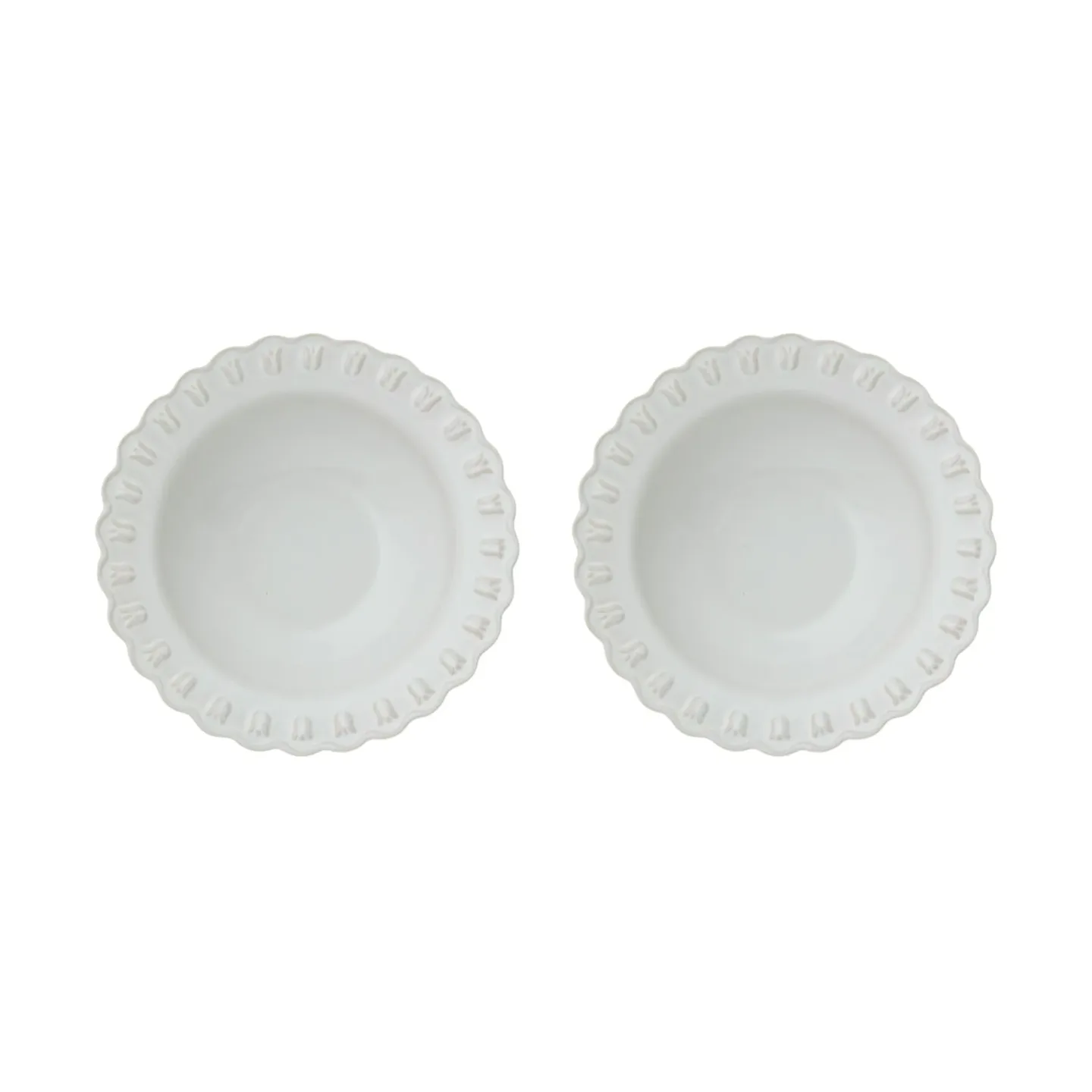 PotteryJo Tulipa tiefer Teller Ø23 cm 2er-Pack White