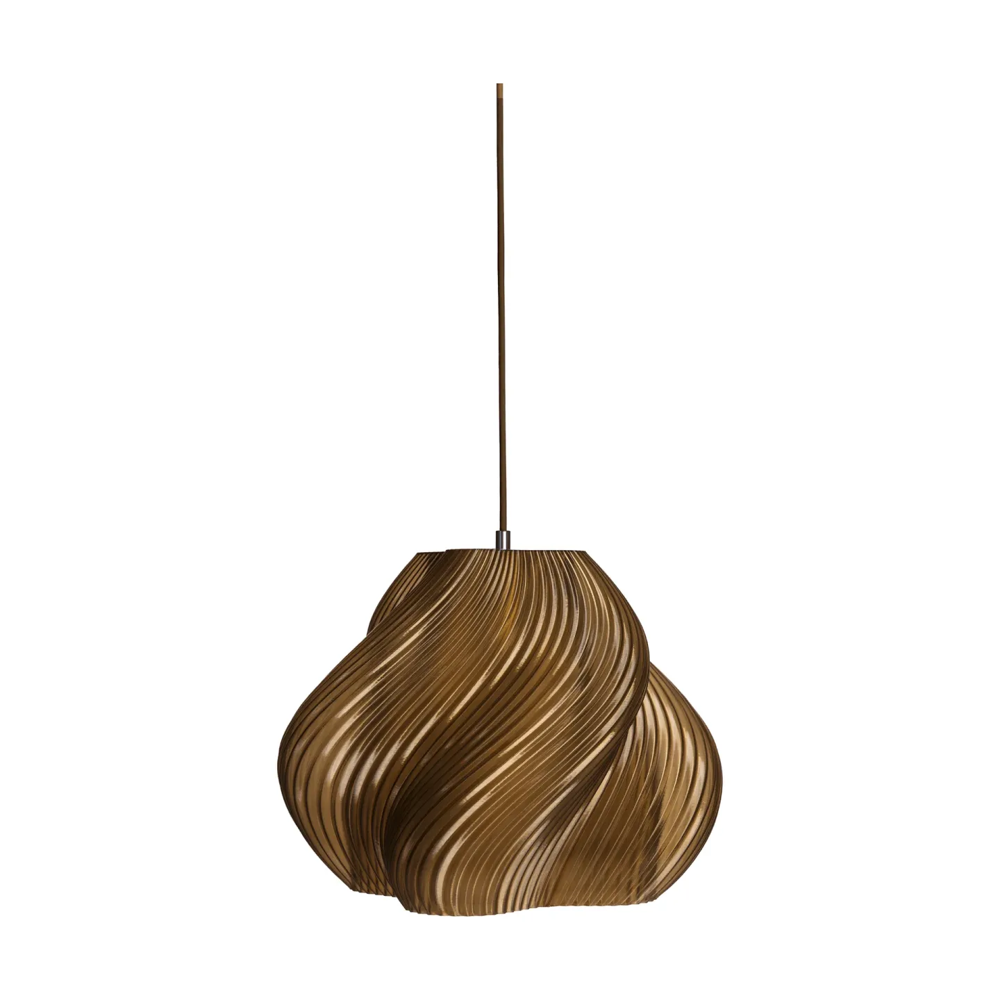 Crème Atelier Soft Serve Pendelleuchte Caramel-chrome, 03, 30 cm