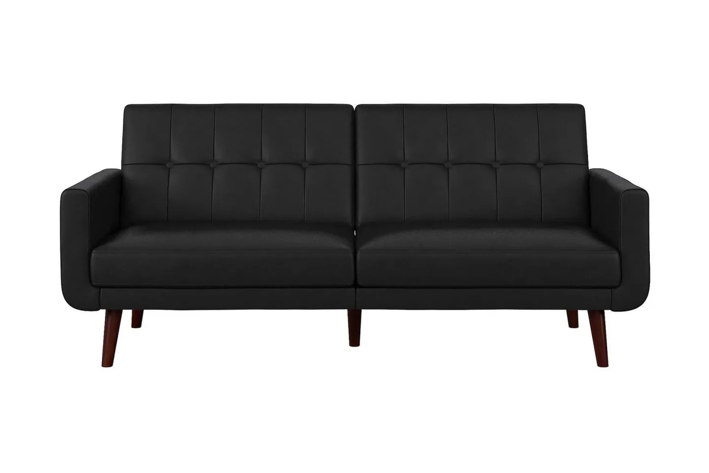 Nola 3-sits Bäddsoffa Konstläder/Svart - Dorel Home