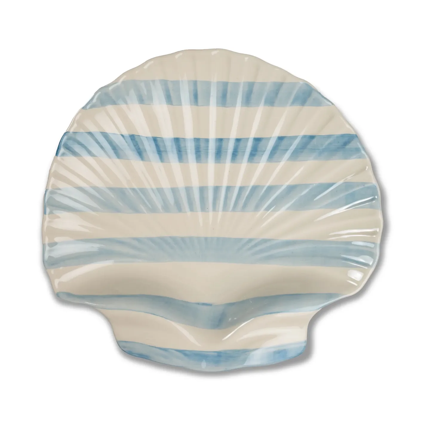 Byon Armona stripe Auflaufform 32x32,5 cm Hellblau-weiß