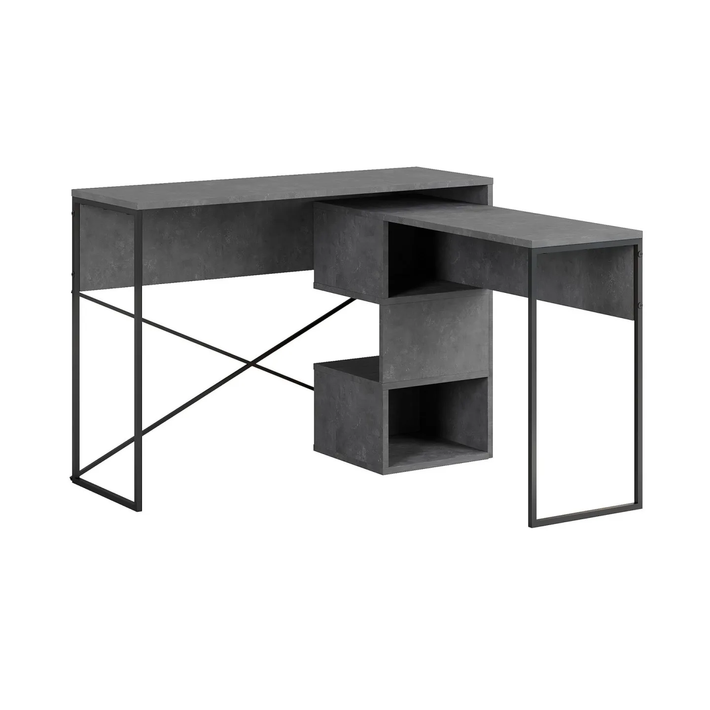 Menora Skrivbord 110 cm - Retro Grey
