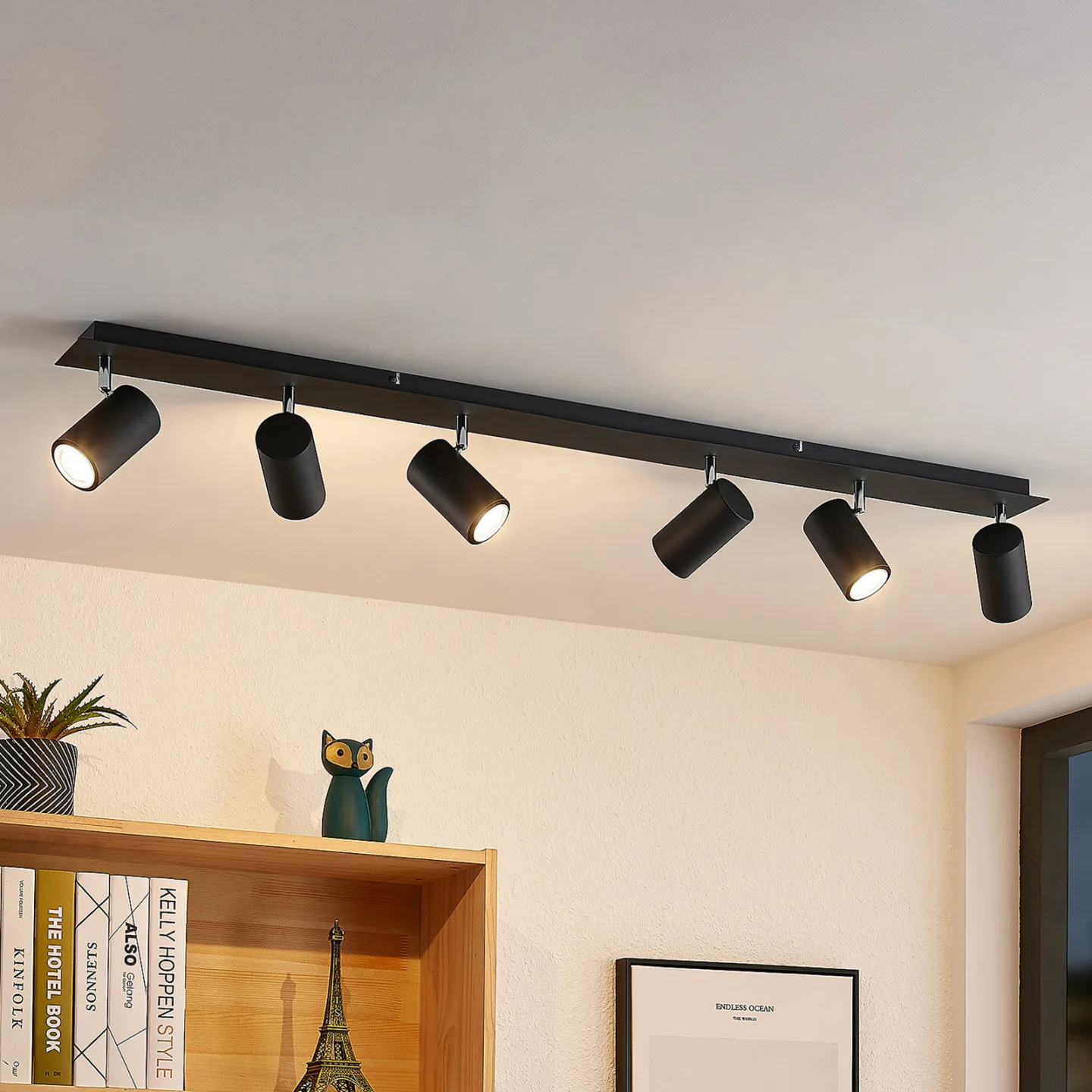 Joffrey 6 Plafond Black - Lindby - Vardagsrum - Modern - Metall - Med flera ljuskällor