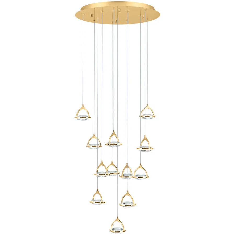Deckenlampe Moon Gold Stahl 12 cm - Lichtfarbe: Warmweiss
