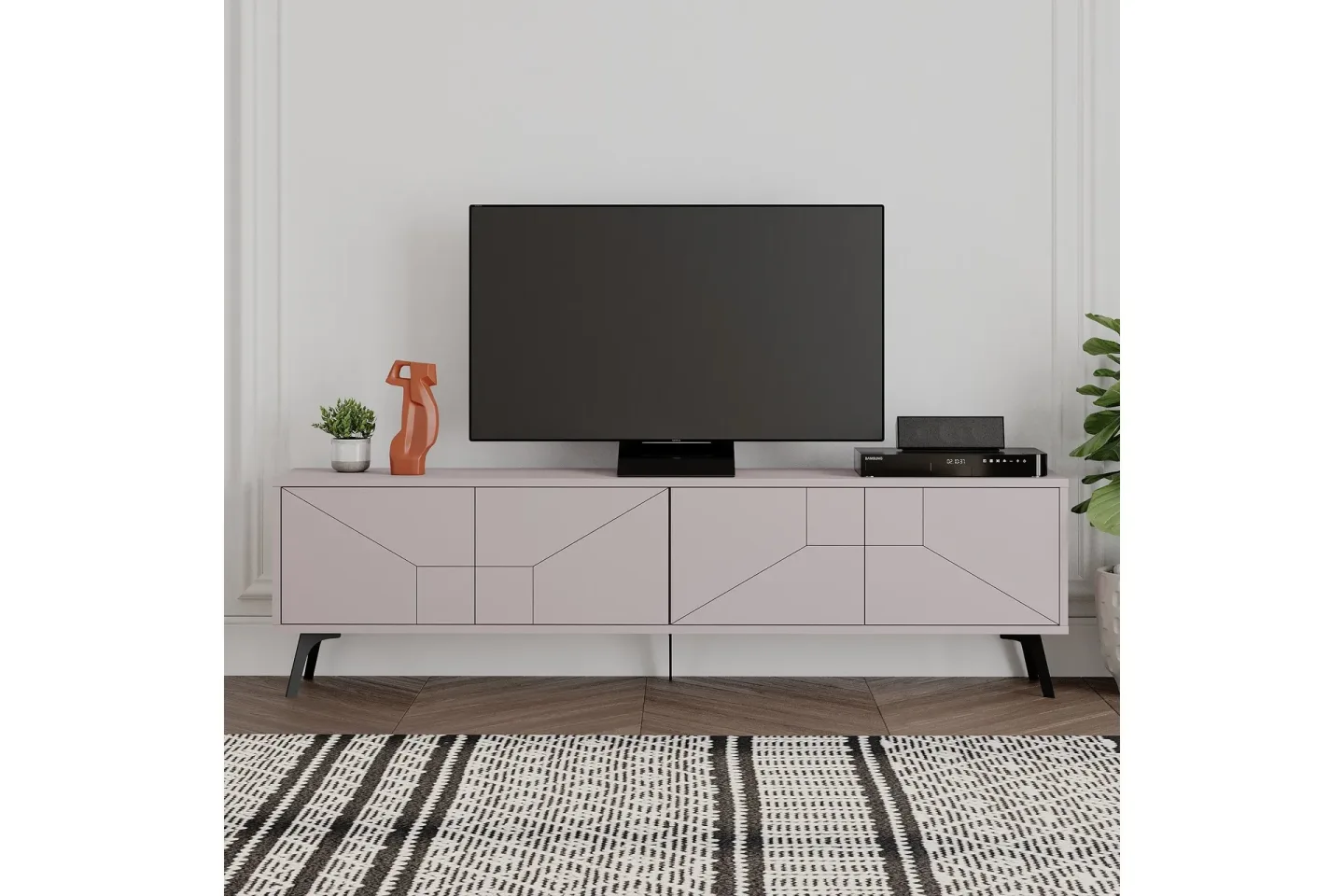 Dune Tv-bänk 180x29,6 cm Brun - Hanah Home