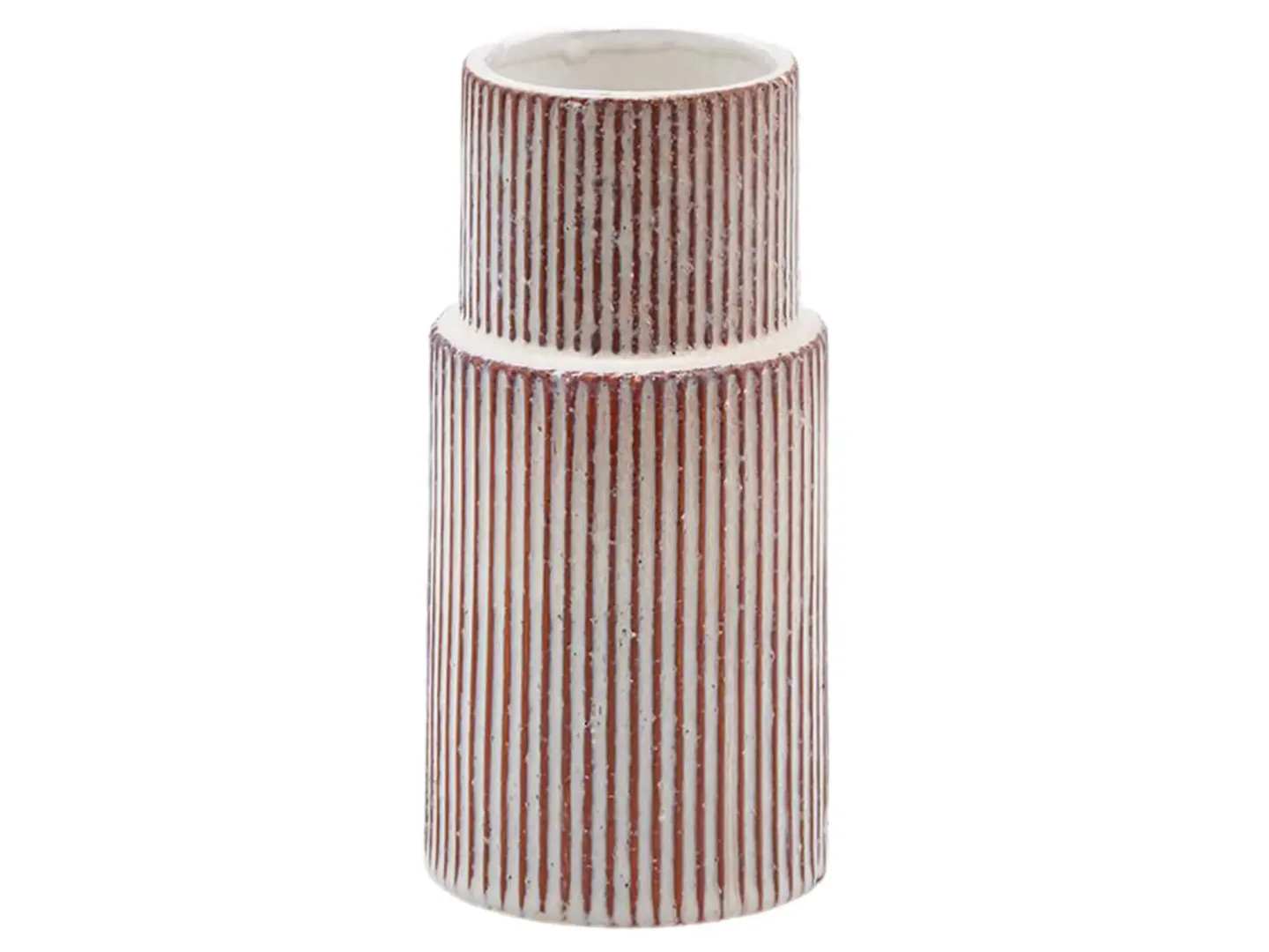 Edg Vase Keramik Streifen H: 21 cm | Schubiger Möbel