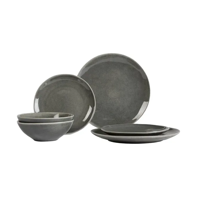 Broste Copenhagen Nordic Rain Dinnerset für zwei 6-teilig