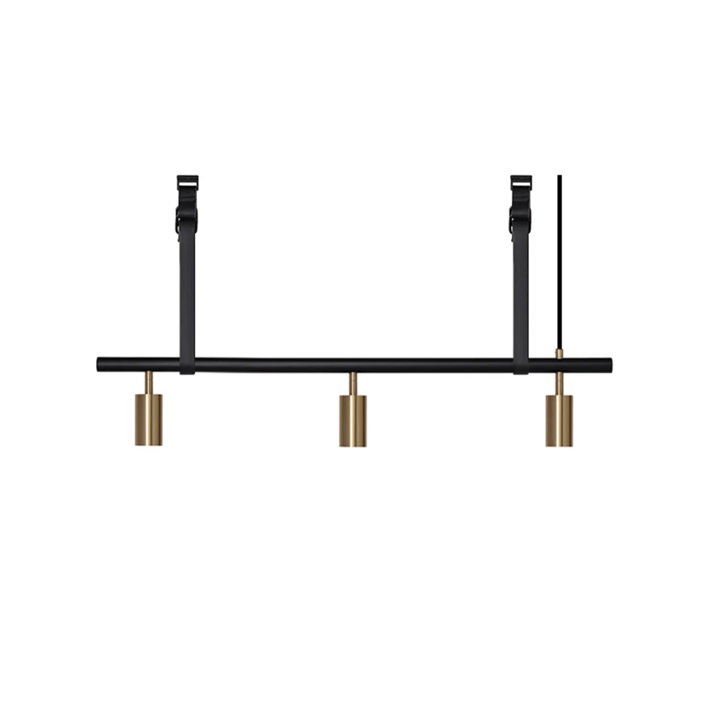 Rubn - Long John 3 Black/Brass / Black Leather - Takkronor - Niclas Hoflin - Guld,Svart