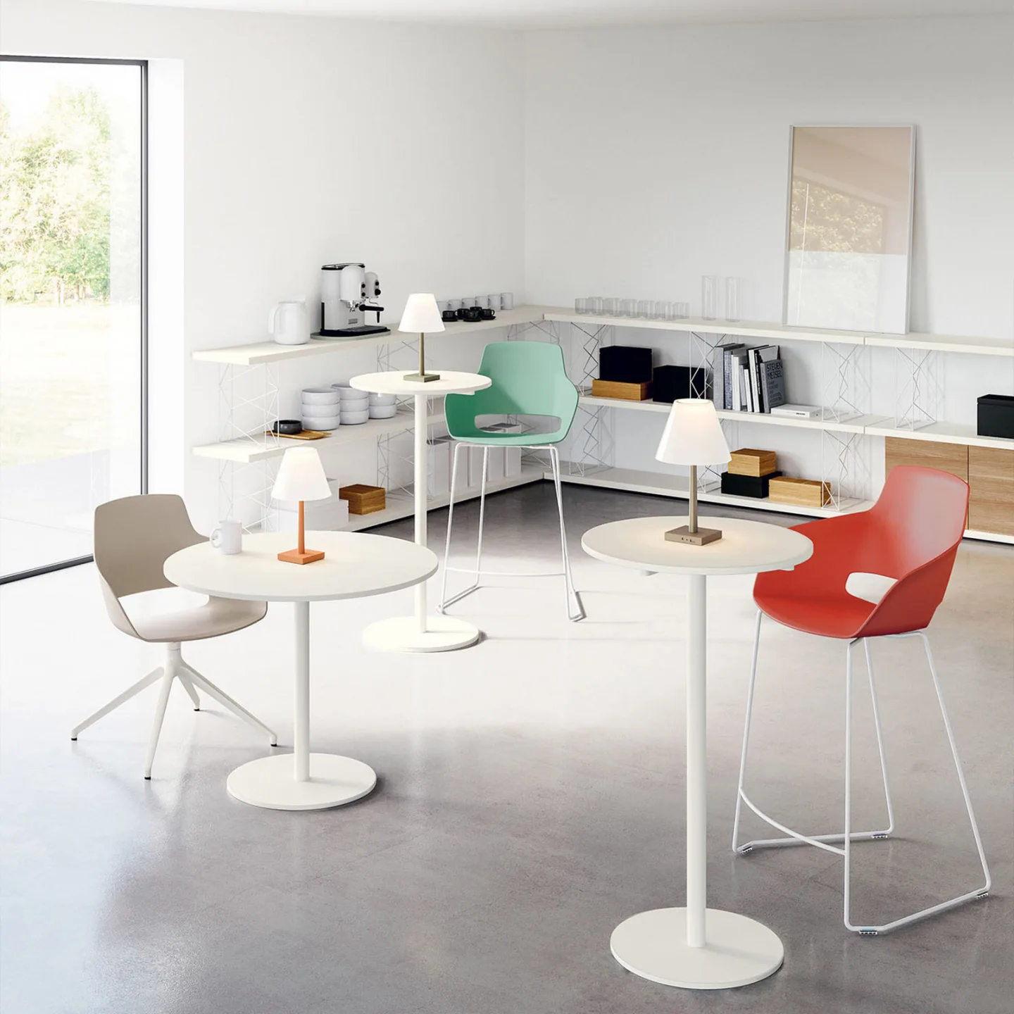 Dina+ Portable Tischleuchte Green - Rotaliana - Wohnzimmer - Design - Metall - Mit Schirm