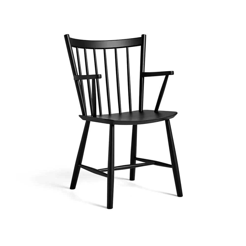 HAY J42 karmstol Black lacquered beech