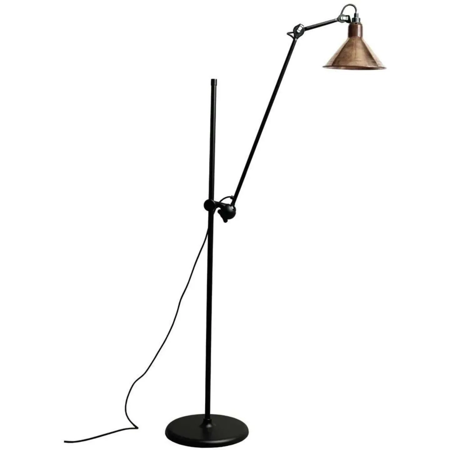 215 Gulvlampa Svart/Raw Koppar - Lampe Gras - Vardagsrum - Metall
