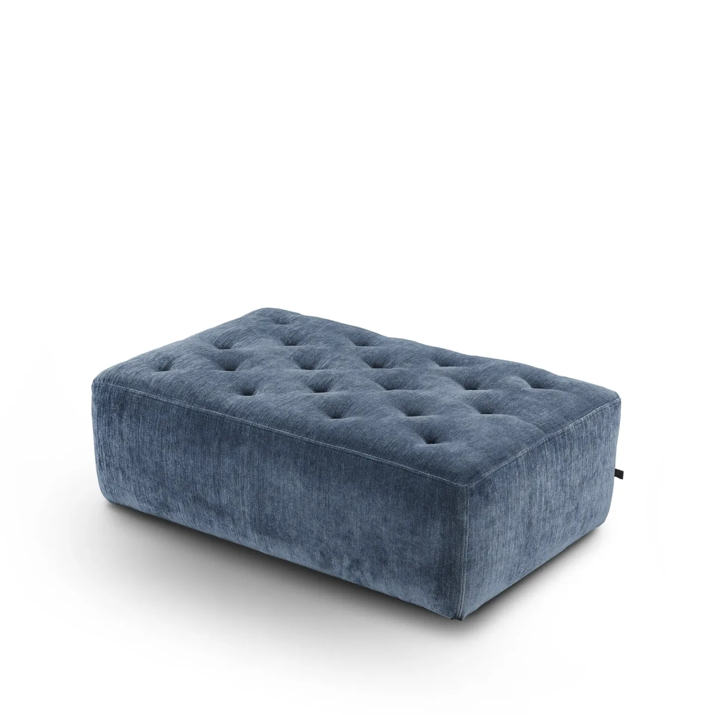 Eilersen Square Fußhocker Stoff Soft 24 dunkelblau