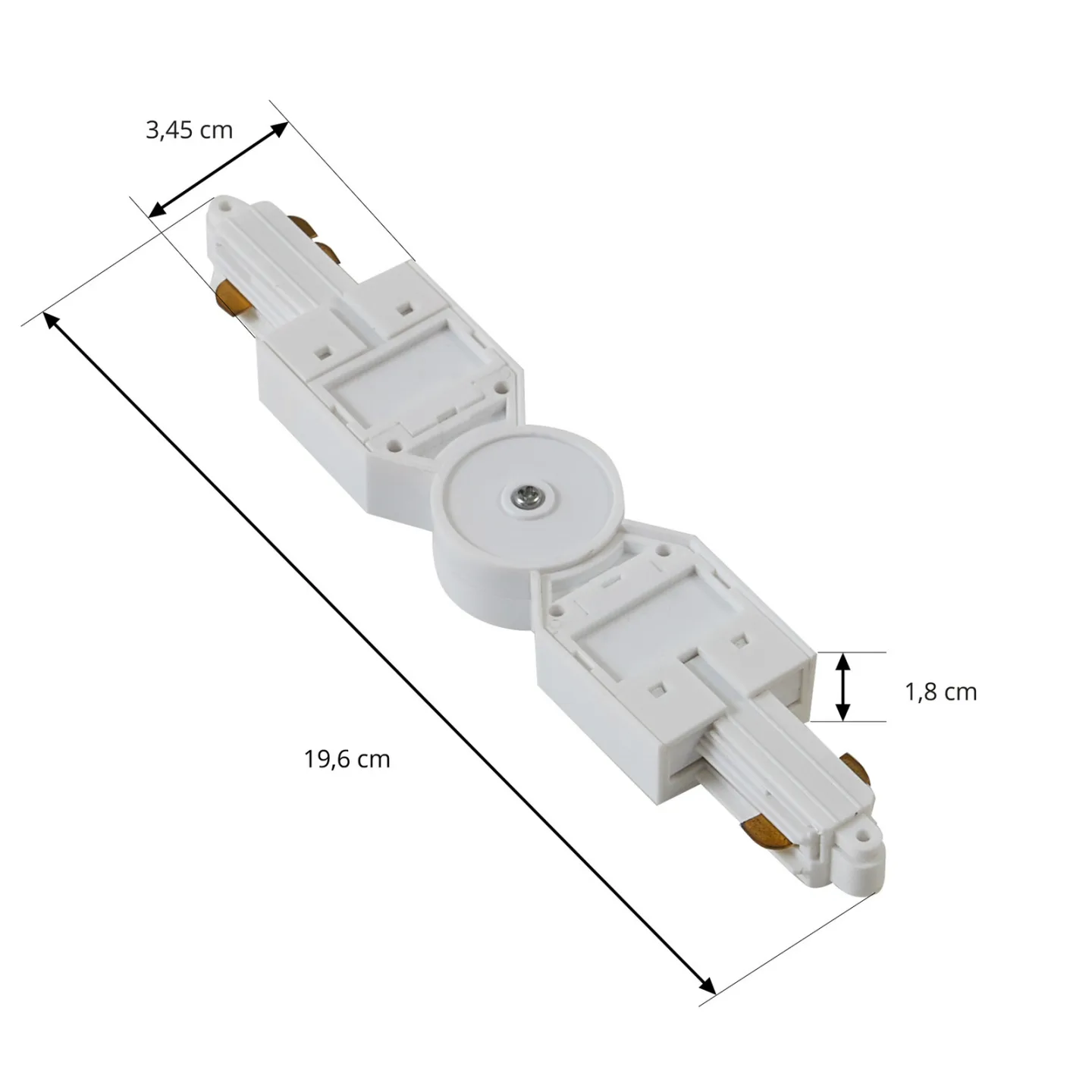 Linaro Track Connector Justerbar Hvit - Lindby - Plast