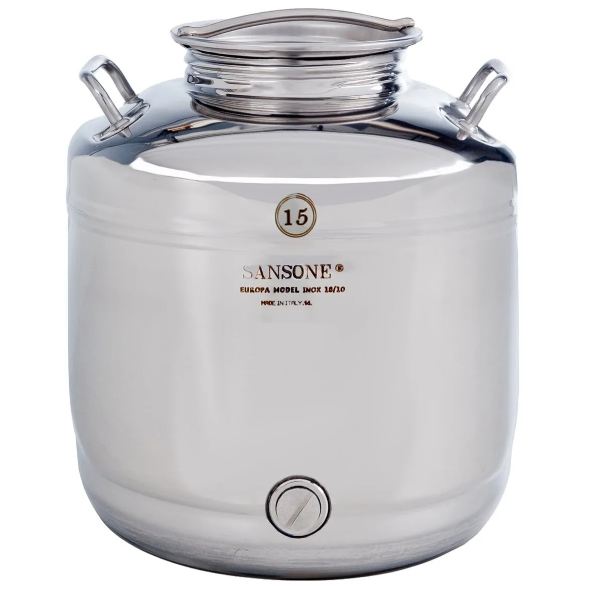 Vattentank 15 liter rostfri sansone