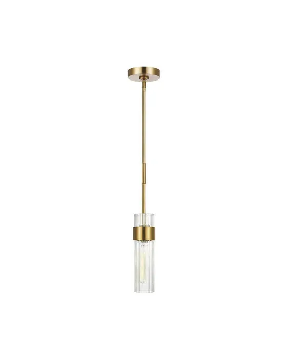 Geneva Medium Pendant Brass