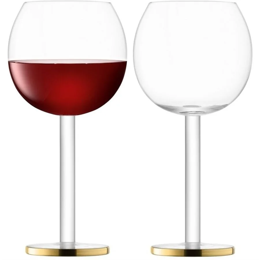 LSA International Weingläser-Set Luca Gold Glas 19.4 cm 9.3 cm