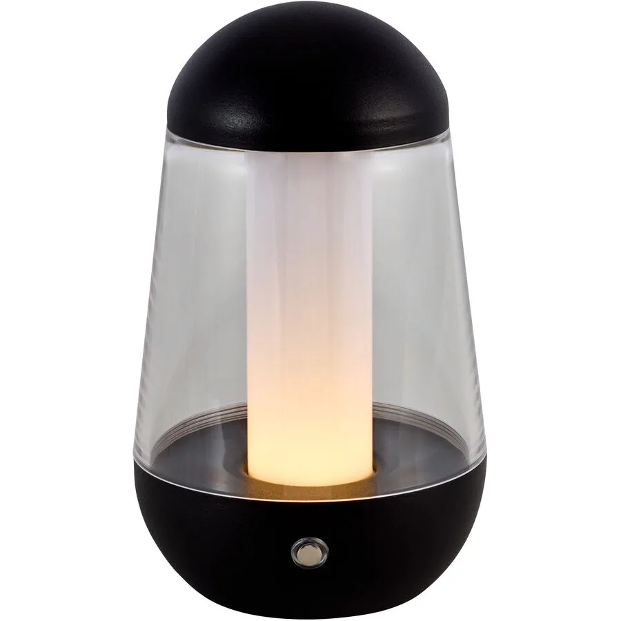 Tischlampe Kim Aluminium schwarz 3.3W LED - LED - Lichtfarbe: Extra warmweiss - Helles Neutralweiss - LED Energiesparlampen