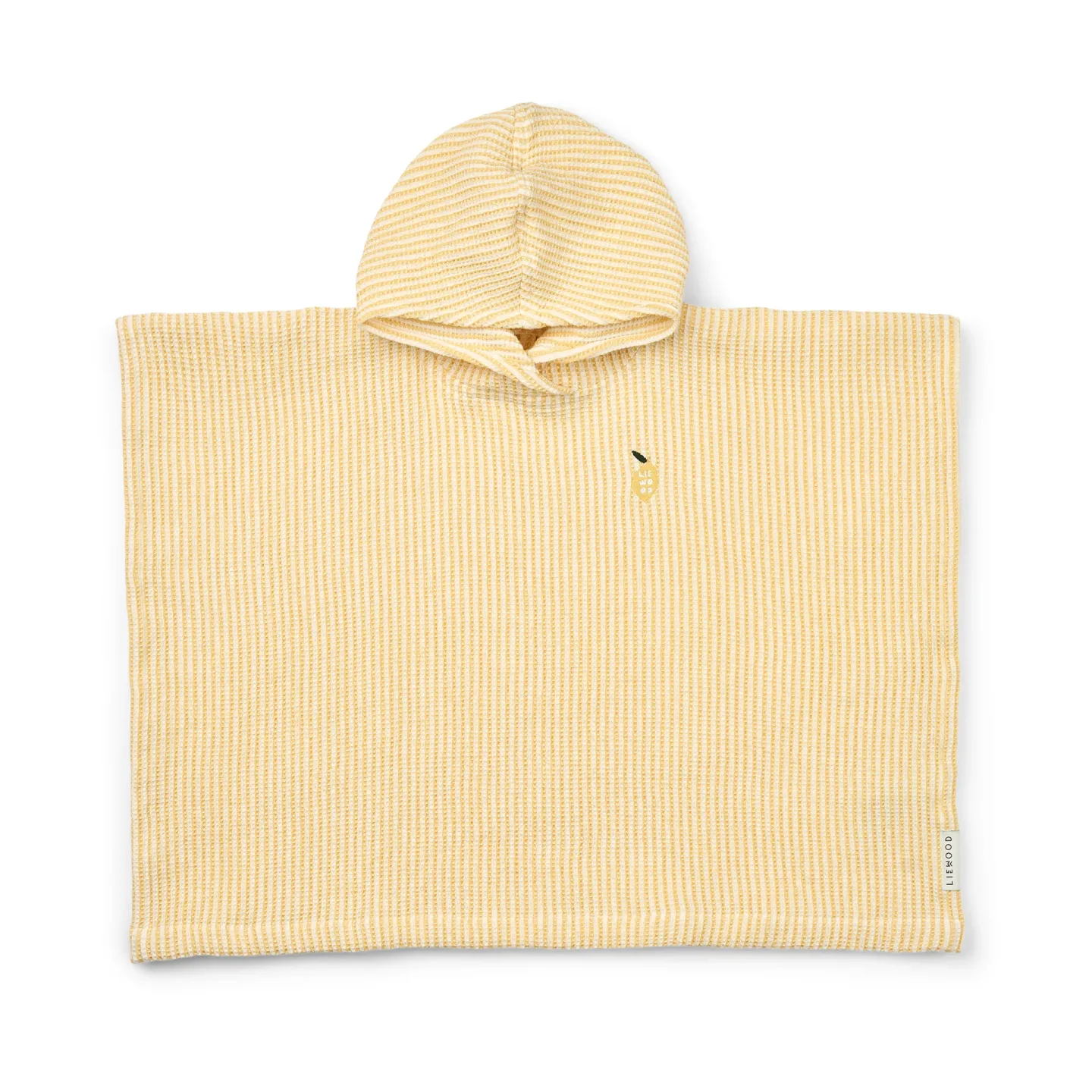 Liewood Paco Badeponcho lemon yellow creme de la creme stripe 3–4 Jahre
