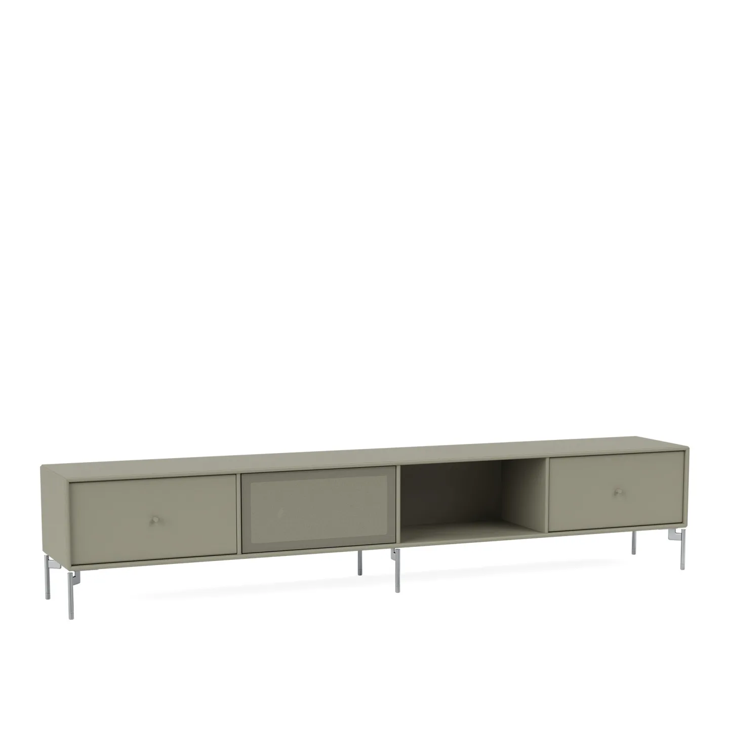 Montana - OCTAVE VII TV Bench, 01-LegsMB126Chrome, 168 Clay - TV-bänkar - Peter J. Lassen - Beige